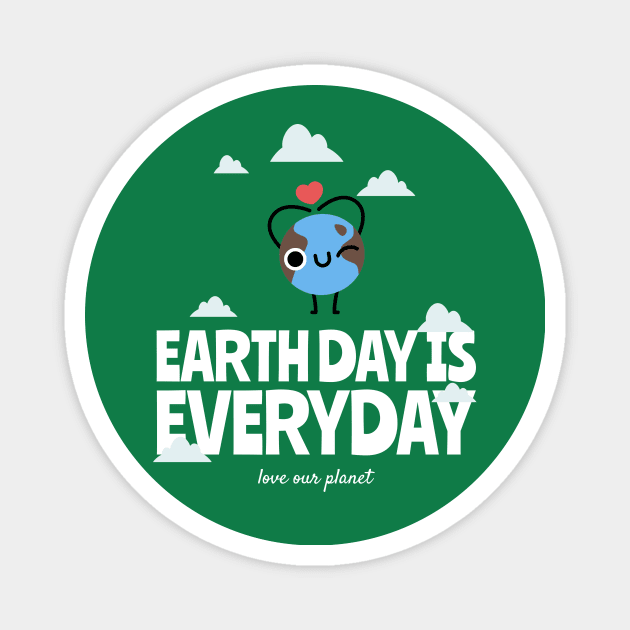 Earth Day Save The Planet Go Green Environmentalist Environment Magnet by Tip Top Tee's